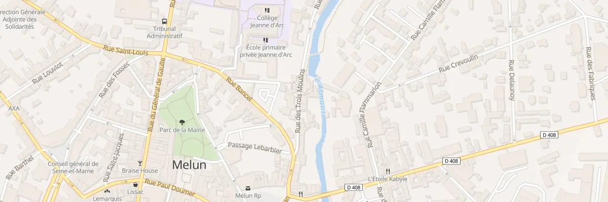 Plan du 14B Rue des 3 Moulins à Melun