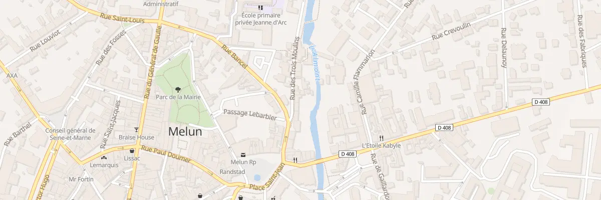 Plan du 6 Rue des 3 Moulins à Melun