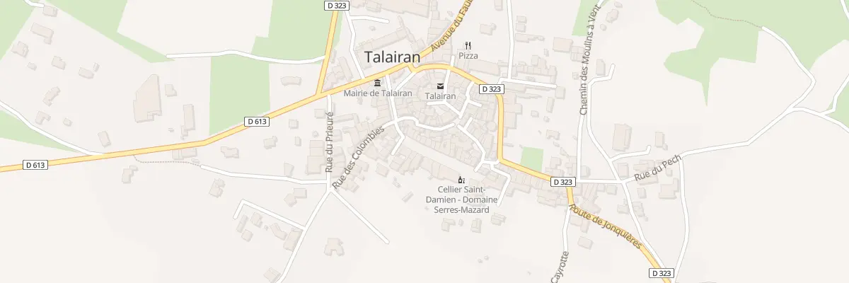 Plan du 95 Le Village à Talairan
