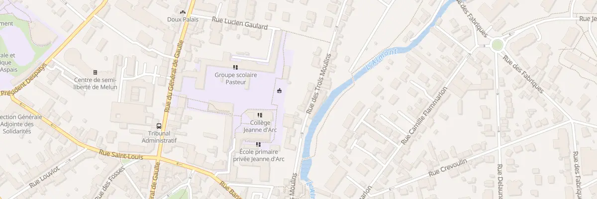 Plan du 17 Rue des 3 Moulins à Melun
