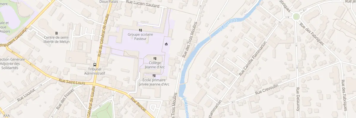 Plan du 13B Rue des 3 Moulins à Melun