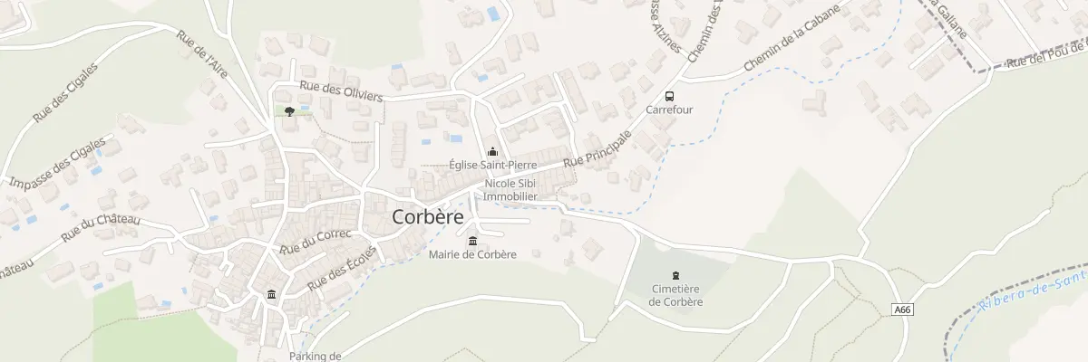 Plan du 17 Rue Principale à Corbère