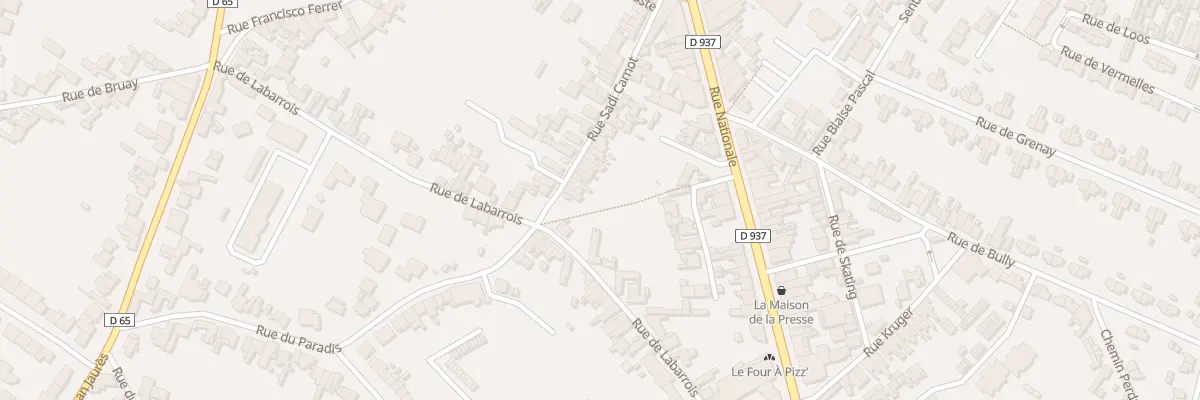 Plan du 34 Rue Sadi Carnot à Nœux-les-Mines