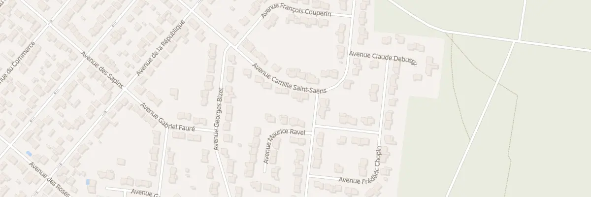 Plan du 12 Av Camille Saint Saens à Roissy-en-Brie