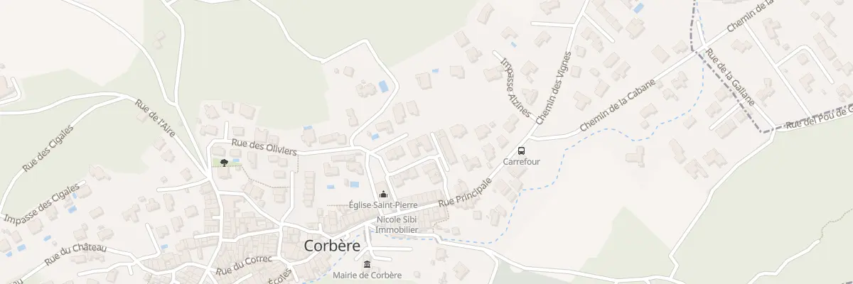 Plan du 12 Lot Les Romarins à Corbère
