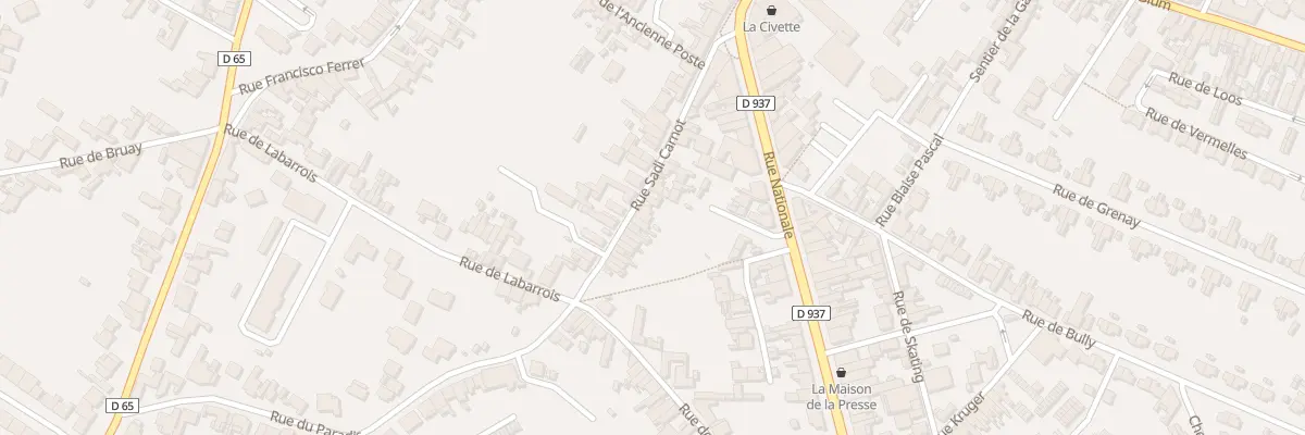 Plan du 20 Rue Sadi Carnot à Nœux-les-Mines