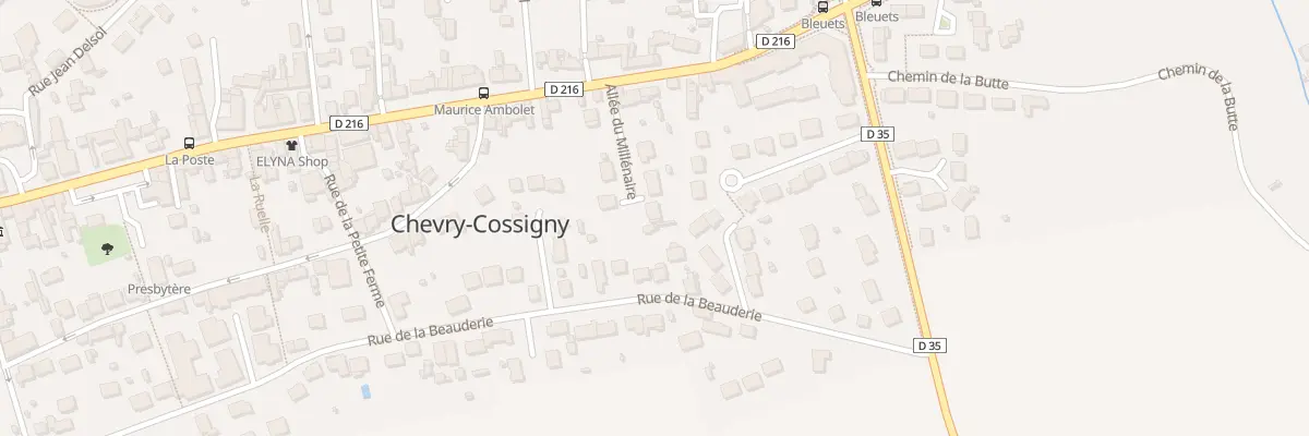 Plan du 5 All du Millénaire à Chevry-Cossigny