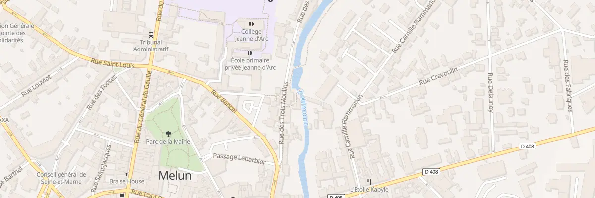 Plan du 14 Rue des 3 Moulins à Melun