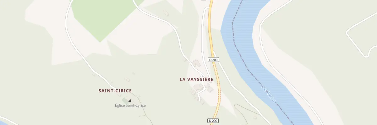 Plan du 5114A La Vayssiere à Brousse-le-Château