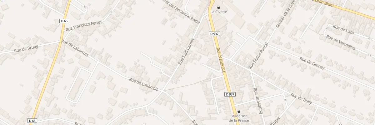 Plan du 18 Rue Sadi Carnot à Nœux-les-Mines