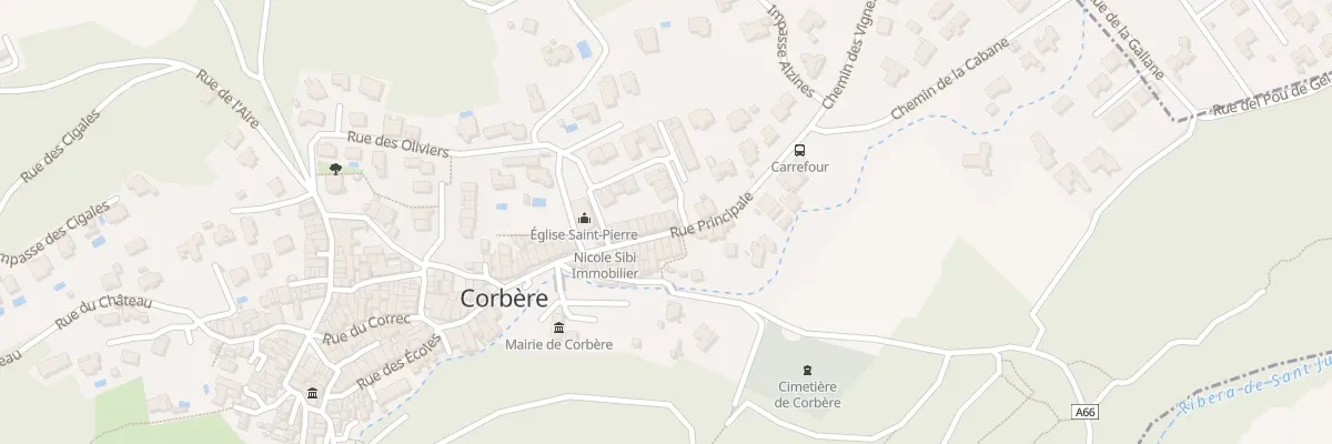 Plan du 18 Rue Principale à Corbère