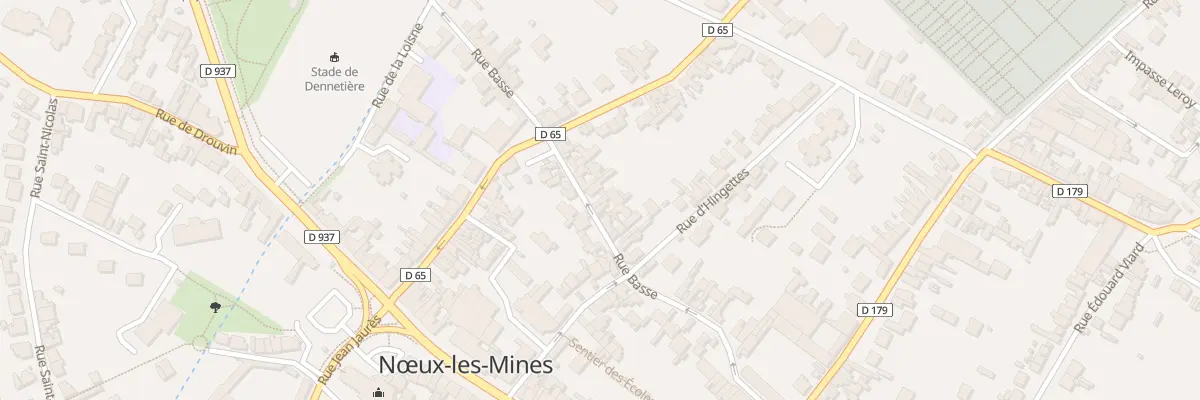 Plan du 28B Rue Basse à Nœux-les-Mines
