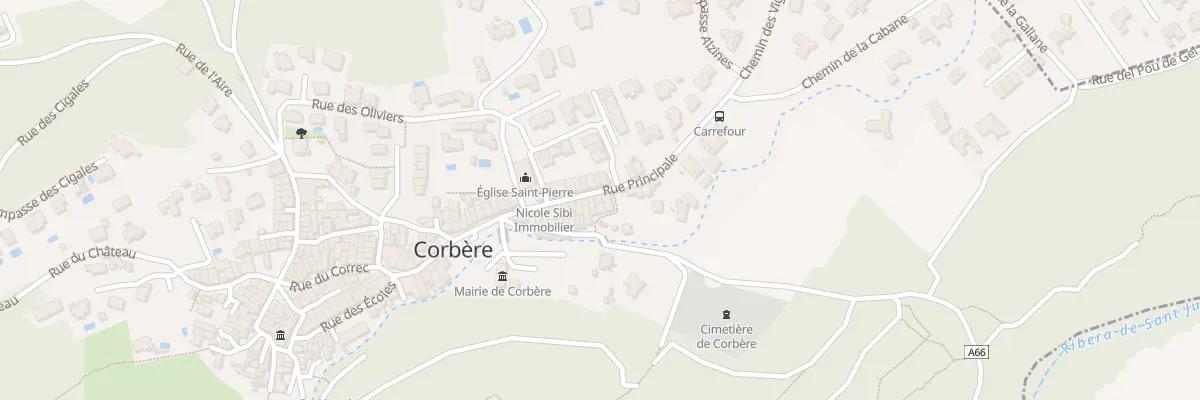 Plan du 13 Rue Principale à Corbère