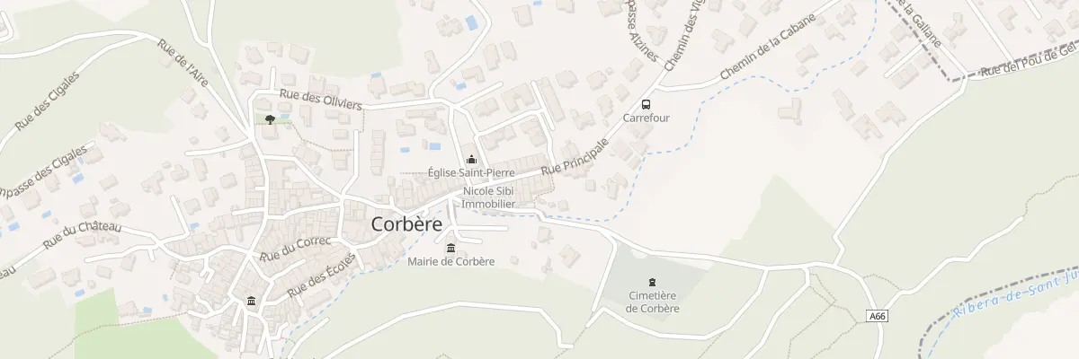 Plan du 13 Rue Principale à Corbère