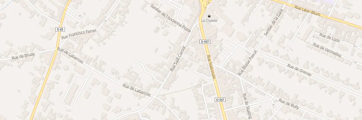 Plan du 8 Rue Sadi Carnot à Nœux-les-Mines