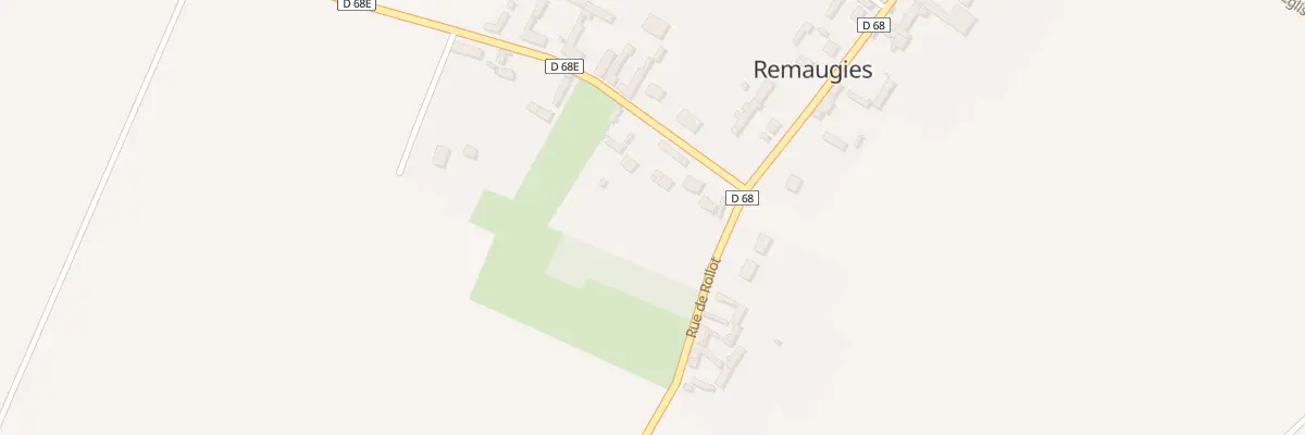 Plan du 1B Rue de Piennes à Remaugies