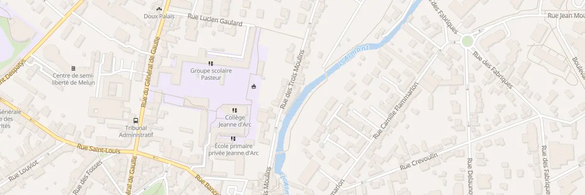 Plan du 16 Rue des 3 Moulins à Melun