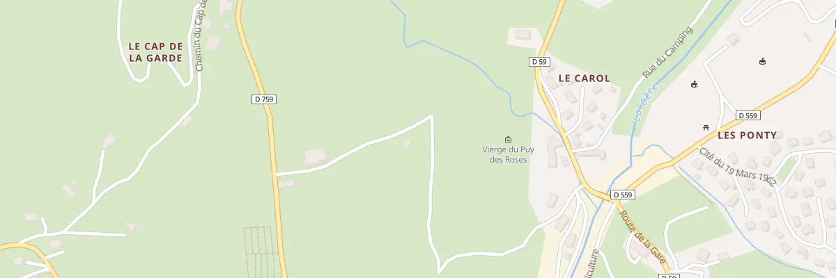 Plan du 6118 Le Puy des Roses à Thiézac