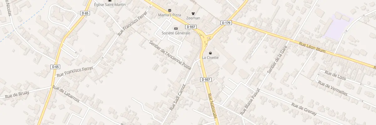 Plan du 1 Rue Sadi Carnot à Nœux-les-Mines