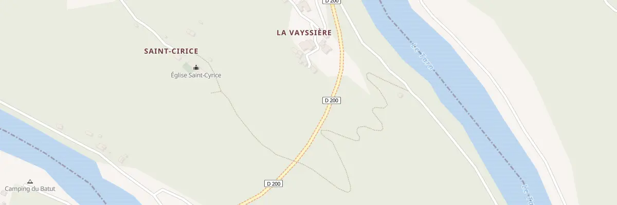 Plan du 5115A La Vayssiere à Brousse-le-Château