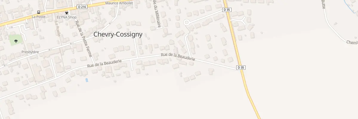 Plan du 102 Rue de la Beauderie à Chevry-Cossigny