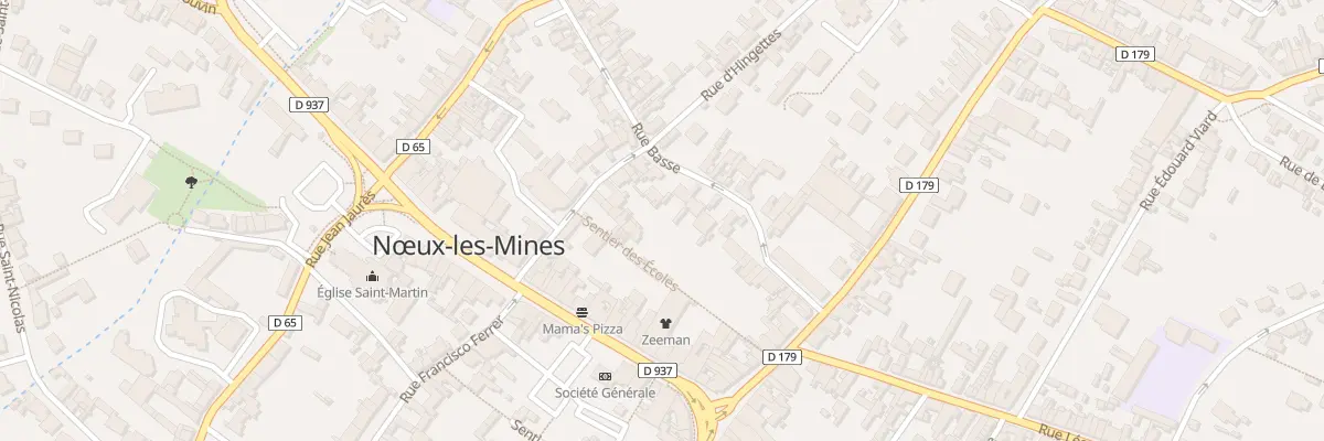 Plan du 35 Rue Basse à Nœux-les-Mines
