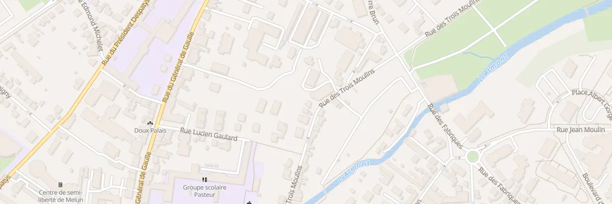 Plan du 25 Rue des 3 Moulins à Melun