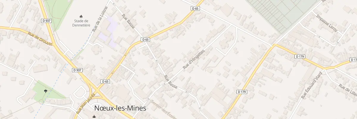 Plan du 42 Rue Basse à Nœux-les-Mines