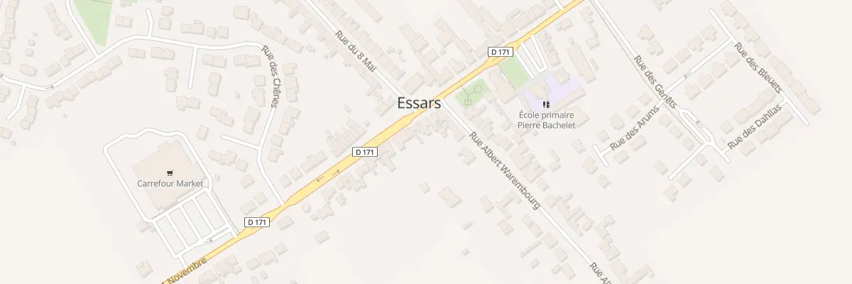 Plan du 74 Rue du 11 Novembre à Essars