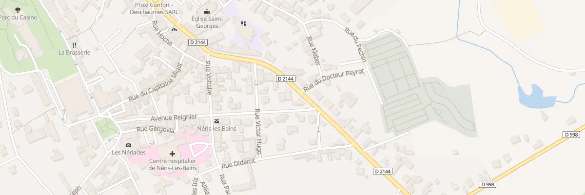 Plan du 2 Av Reignier à Néris-les-Bains