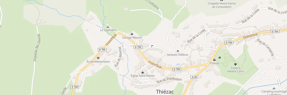 Plan du 3 Rue de la Coste à Thiézac