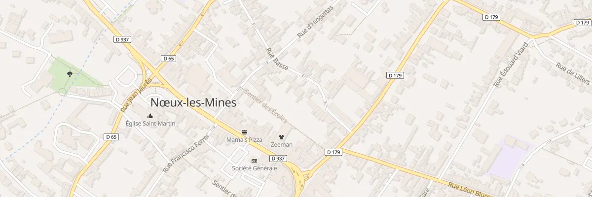 Plan du 37 Rue Basse à Nœux-les-Mines