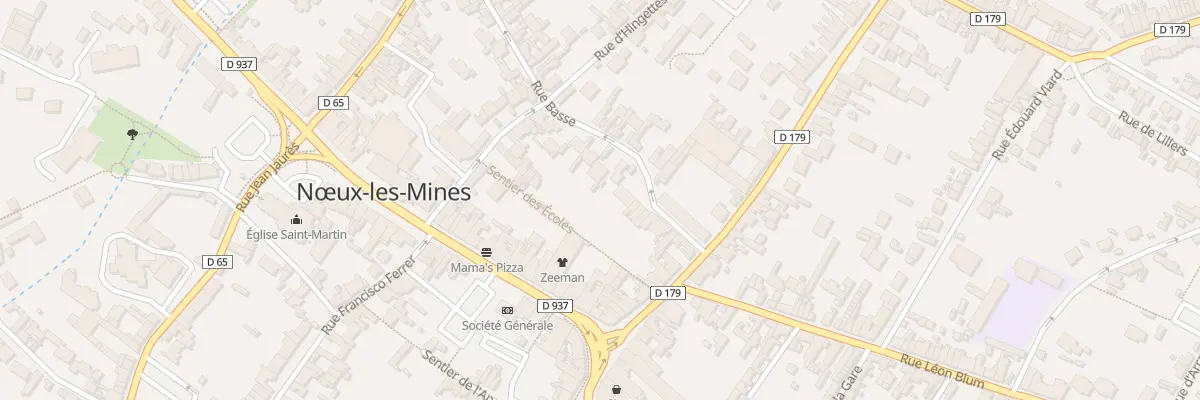 Plan du 39 Rue Basse à Nœux-les-Mines