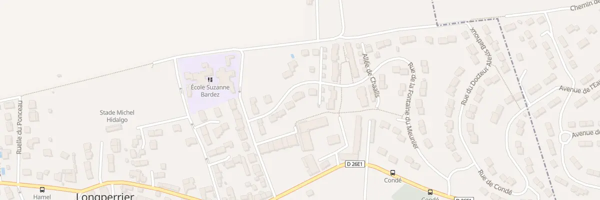 Plan du 23 Rue de la Fontaine du Meunier à Longperrier