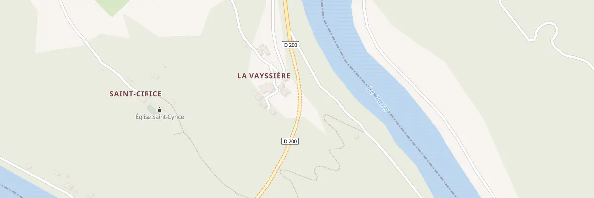 Plan du 5116 La Vayssiere à Brousse-le-Château