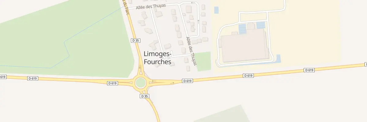 Plan du 18 All des Thuyas à Limoges-Fourches