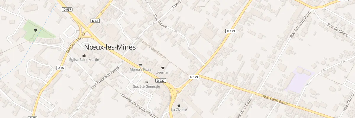 Plan du 41 Rue Basse à Nœux-les-Mines