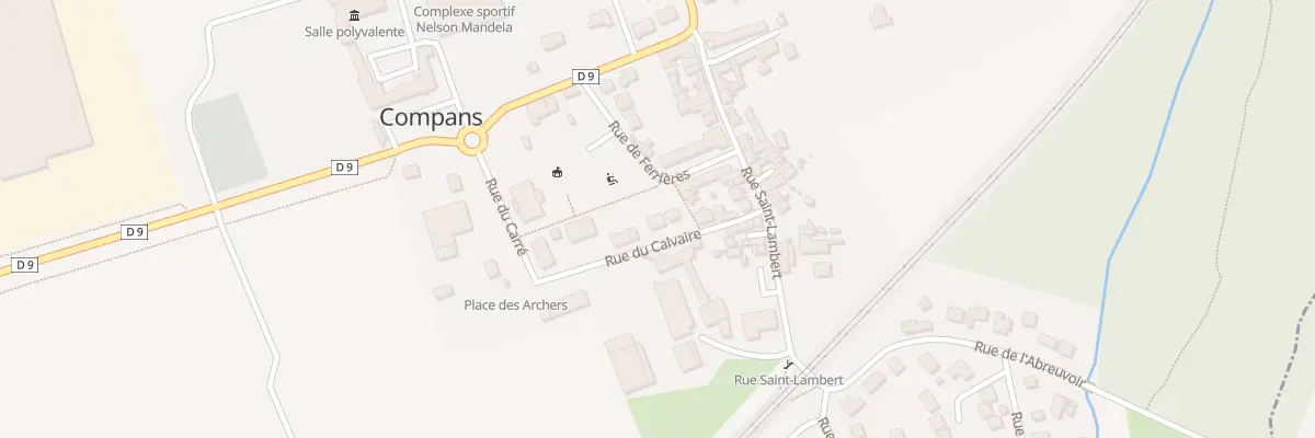 Plan du 11 Rue du Calvaire à Compans