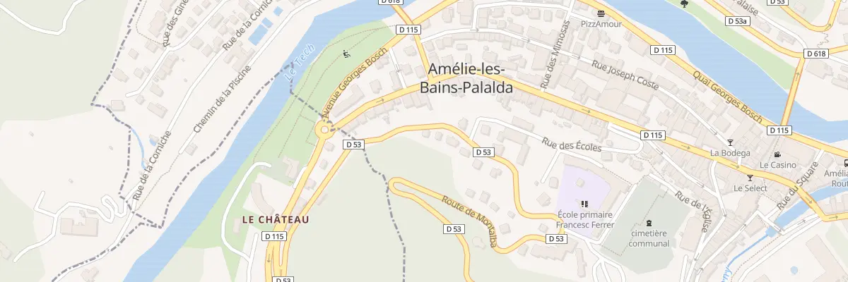 Plan du 2 Rte de Montalba à Amélie-les-Bains-Palalda