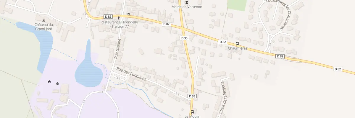 Plan du 5 Rue des Ecoles à Voisenon
