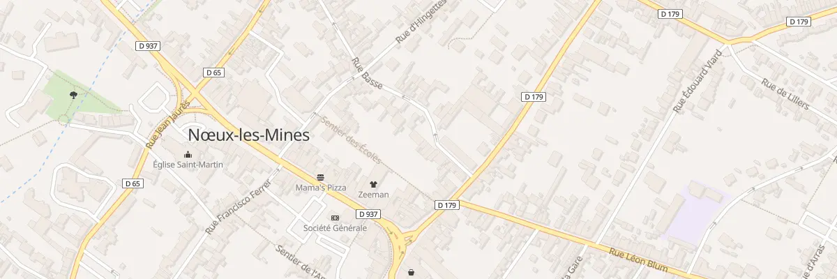 Plan du 39B Rue Basse à Nœux-les-Mines