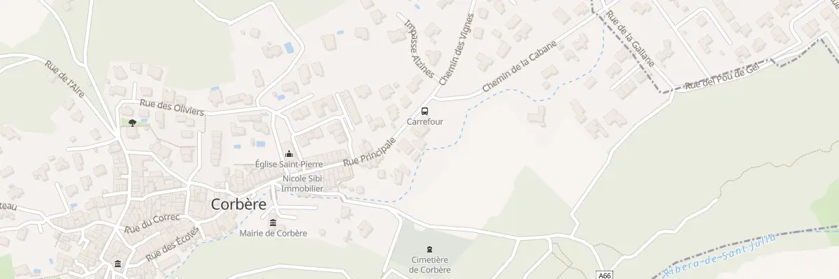 Plan du 5 Rue Principale à Corbère
