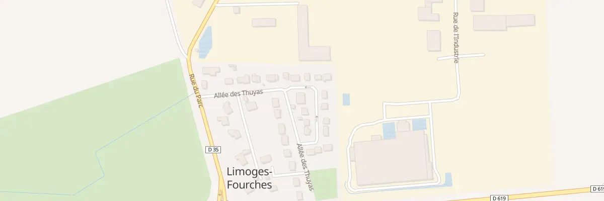 Plan du 8 Rue de la Roquette à Limoges-Fourches