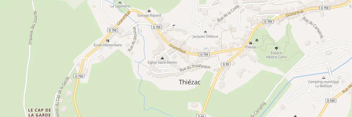 Plan du 1 Pl du Cassan à Thiézac