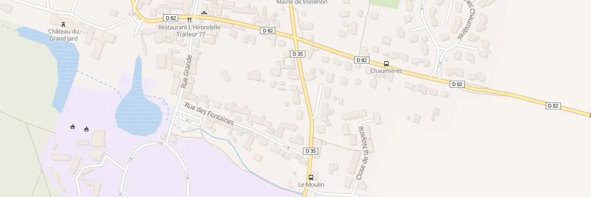 Plan du 3 Rue des Ecoles à Voisenon