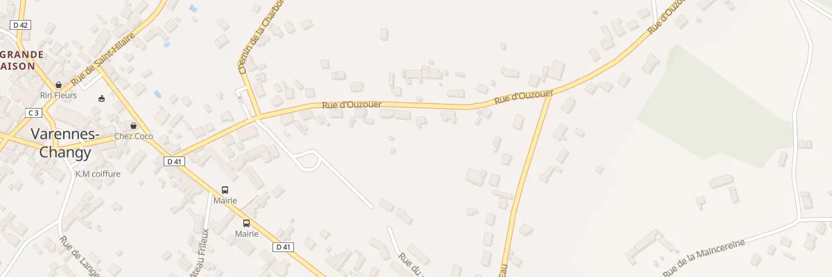 Plan du 22 Rue d’Ouzouer à Varennes-Changy