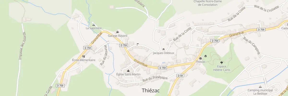 Plan du 12 Rue de la Coste à Thiézac