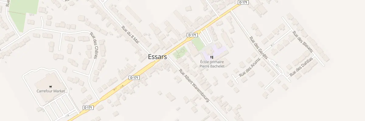 Plan du 5 Rue Warembourg à Essars