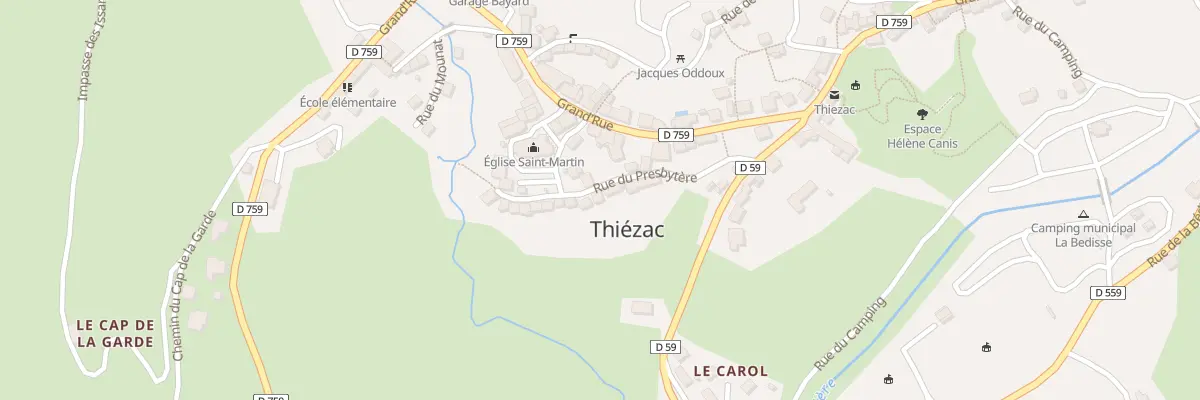 Plan du 2 Rue du Presbytère à Thiézac