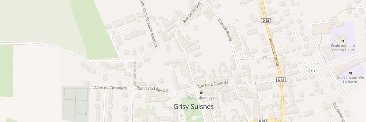 Plan du 1 Rue de Verdun à Grisy-Suisnes
